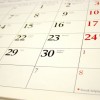 Dates for Diary 2016 calendar