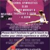 Gymnastics Club – Mondays and Thursdays Gymnastics